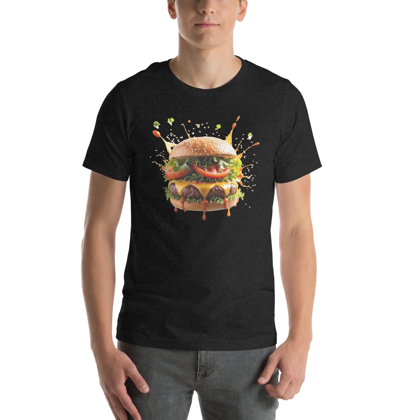Unisex t-shirt shoppicrew Black Heather XS