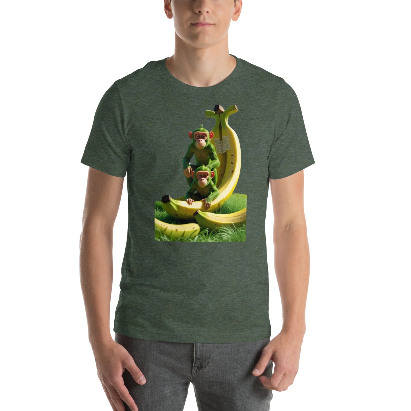 Unisex t-shirt shoppicrew Heather Forest S